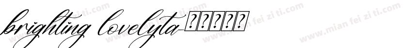 brighting lovelyta字体转换